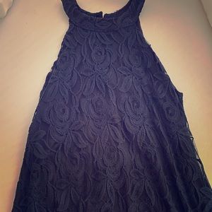 NY Boutique Shop Navy Lace Dress
